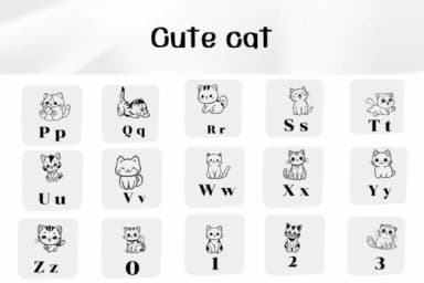 Cute Cat by Ketsarin — Dingbats Font — thumbnail 3