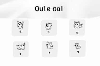 Cute Cat by Ketsarin — Dingbats Font — thumbnail 4