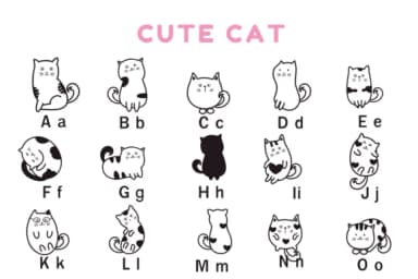 Cute Cat by Nun Sukhwan — Dingbats Font — thumbnail 5