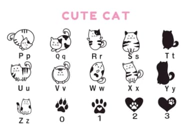 Cute Cat by Nun Sukhwan — Dingbats Font — thumbnail 6