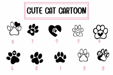Cute Cat Cartoon by PraewDesigns — Dingbats Font — thumbnail 4