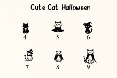 Cute Cat Halloween by Nongyao — Dingbats Font — thumbnail 4