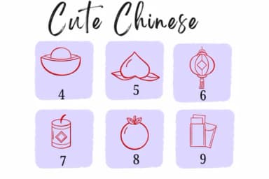Cute Chinese by Suphitchaya — Dingbats Font — thumbnail 4