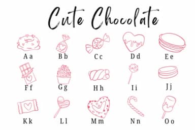 Cute Chocolate by Suphitchaya — Dingbats Font — thumbnail 2
