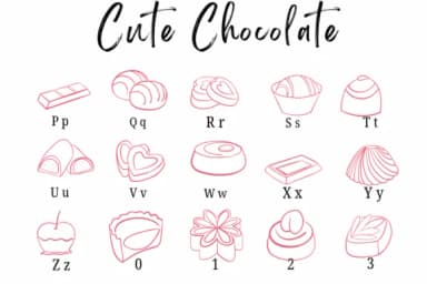 Cute Chocolate by Suphitchaya — Dingbats Font — thumbnail 3