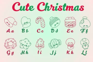Cute Christmas by Chonada — Dingbats Font — thumbnail 2
