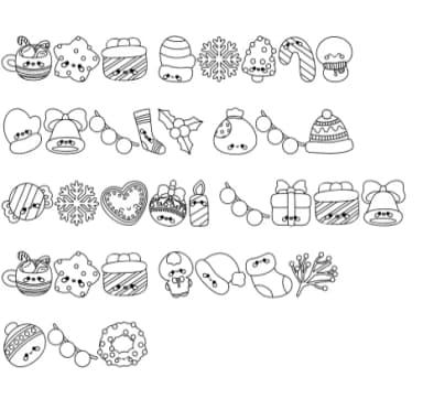 Cute Christmas by Chonada — Dingbats Font — thumbnail 8