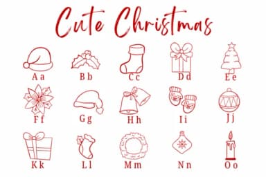 Cute Christmas by Suphitchaya — Dingbats Font — thumbnail 2