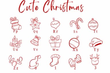 Cute Christmas by Suphitchaya — Dingbats Font — thumbnail 3