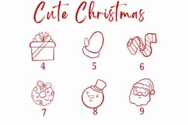 Cute Christmas by Suphitchaya — Dingbats Font — thumbnail 4