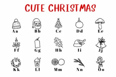 Cute Christmas by CHANOK — Dingbats Font — thumbnail 2