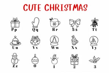 Cute Christmas by CHANOK — Dingbats Font — thumbnail 3