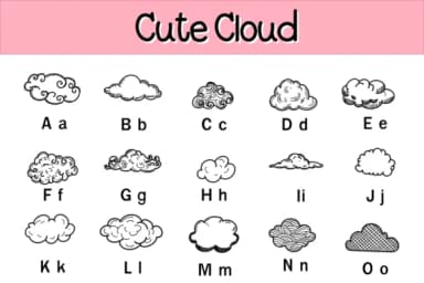 Cute Cloud by Nun Sukhwan — Dingbats Font — thumbnail 2