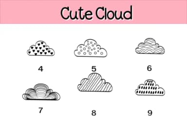 Cute Cloud by Nun Sukhwan — Dingbats Font — thumbnail 4