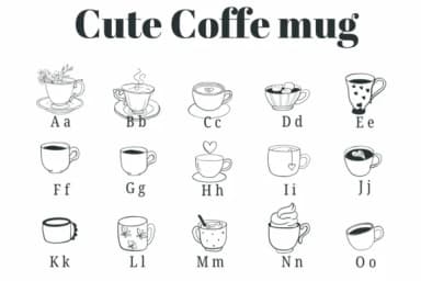Cute Coffee Mug by Suphitchaya — Dingbats Font — thumbnail 2