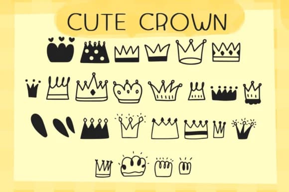 Cute Crown by Foam-Design Store — Dingbats Font