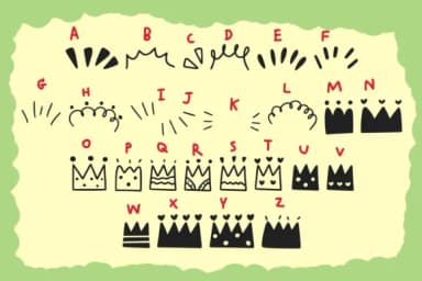Cute Crown by Foam-Design Store — Dingbats Font — thumbnail 3