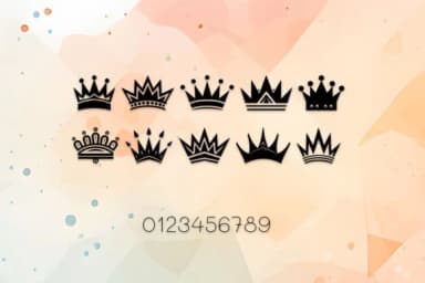 Cute Crown by MOMAT THIRTYONE — Dingbats Font — thumbnail 4