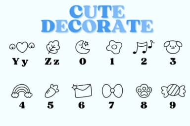 Cute Decorate by Chonada — Dingbats Font — thumbnail 4