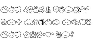 Cute Decorate by Chonada — Dingbats Font — thumbnail 8