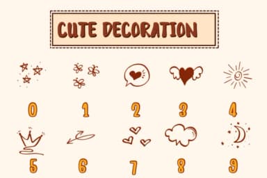 Cute Decoration by PraewDesigns — Dingbats Font — thumbnail 4