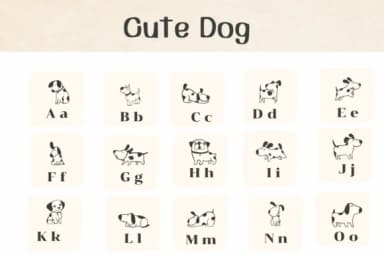 Cute Dog by Ketsarin — Dingbats Font — thumbnail 2