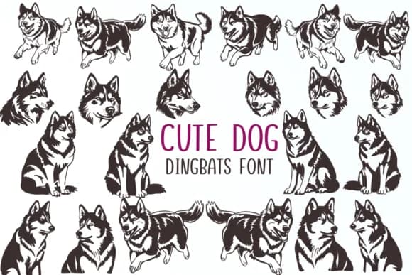 Cute Dog by Nongyao — Dingbats Font