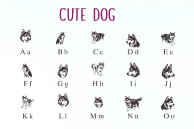 Cute Dog by Nongyao — Dingbats Font — thumbnail 2