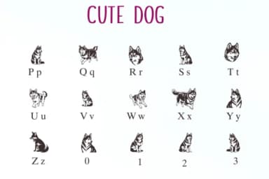 Cute Dog by Nongyao — Dingbats Font — thumbnail 3