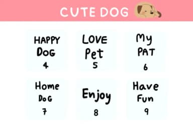 Cute Dog by Bee piyanuch — Dingbats Font — thumbnail 4