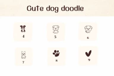 Cute Dog Doodle by Ketsarin — Dingbats Font — thumbnail 4