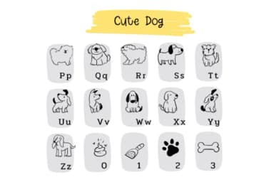 Cute Dog Doodles by Pui Art — Dingbats Font — thumbnail 8