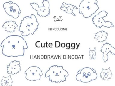 Cute Doggy by Apollo no.64 — Dingbats Font — thumbnail 1