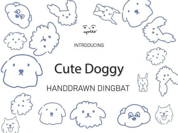 Cute Doggy by Apollo no.64 — Dingbats Font