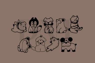 Cute Dogs by danita.kukkai — Dingbats Font — thumbnail 4