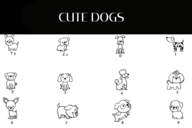 Cute Dogs by Heartcraft Atelier — Dingbats Font — thumbnail 4