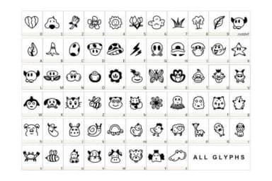 Cute Doll by YandiDesigns — Dingbats Font — thumbnail 2