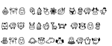 Cute Doll by YandiDesigns — Dingbats Font — thumbnail 6