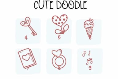 Cute Doodle by Sirinart — Dingbats Font — thumbnail 4