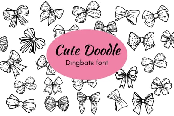 Cute Doodle by Nun Sukhwan — Dingbats Font
