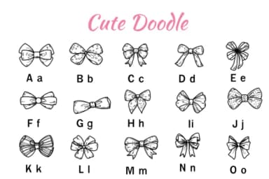 Cute Doodle by Nun Sukhwan — Dingbats Font — thumbnail 2