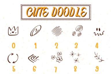 Cute Doodle by PraewDesigns — Dingbats Font — thumbnail 4