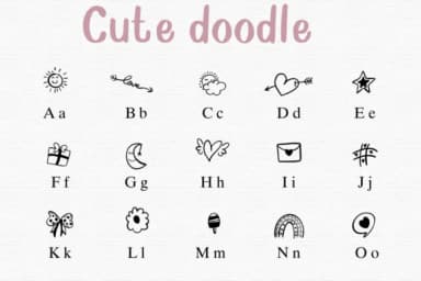 Cute Doodle by Sontaya — Dingbats Font — thumbnail 2