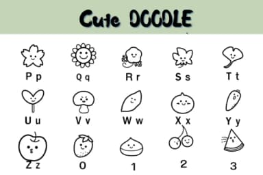Cute Doodle by Nun Sukhwan — Dingbats Font — thumbnail 3