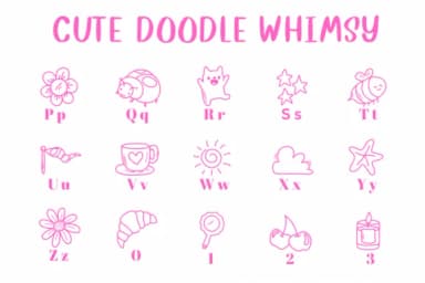 Cute Doodle Whimsy by CHANOK — Dingbats Font — thumbnail 3