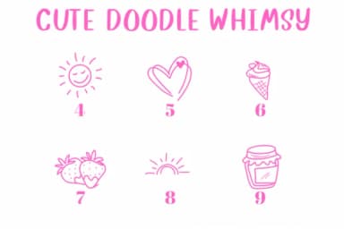 Cute Doodle Whimsy by CHANOK — Dingbats Font — thumbnail 4