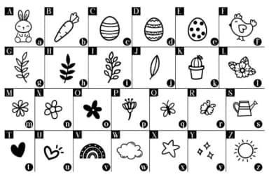 Cute Easter Doodle by Fox7 — Dingbats Font — thumbnail 2