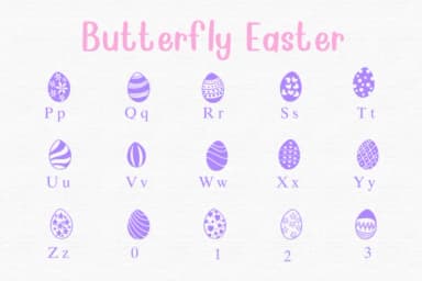Cute Easter Egg by Nongyao — Dingbats Font — thumbnail 3