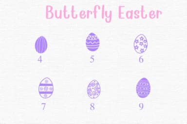 Cute Easter Egg by Nongyao — Dingbats Font — thumbnail 4