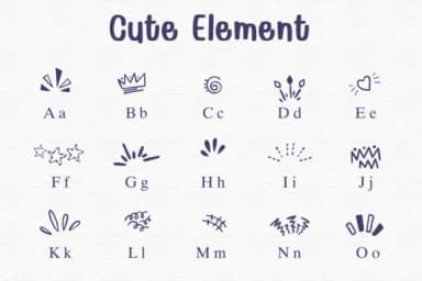 Cute Element by Sontaya — Dingbats Font — thumbnail 2